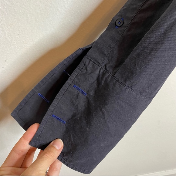 Untuckit Black Button Up Dress Shirt with French Cuffs Size X-Large - Picture 4 of 12